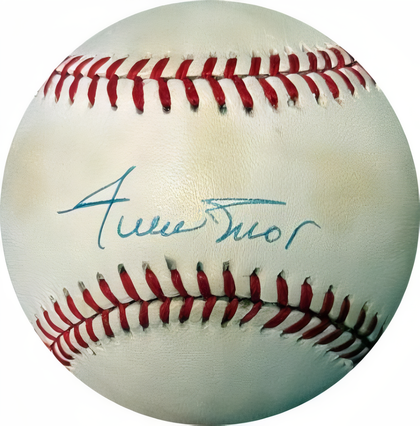 Willie Mays Signed Official Rawlings National League Ronl Baseball Minor Toning  Beckett Review/Score Board Coa (Giants/Hof)