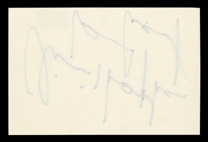 Christopher Lambert Highlander Authentic Signed 3x5 Index Card BAS #BT03669