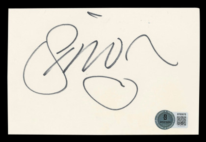 Simon Le Bon Duran Duran Authentic Signed 3x5 Index Card BAS #BT03670