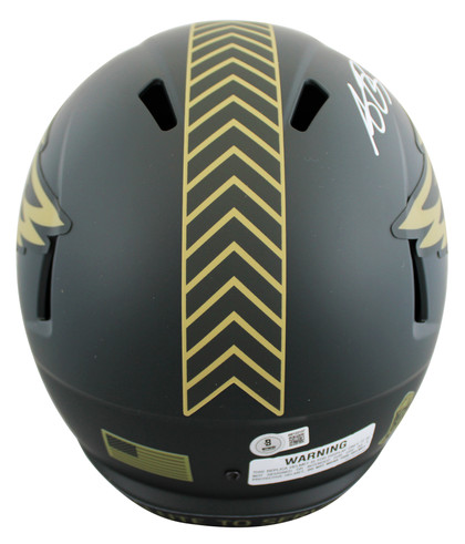 Eagles A.J. Brown Signed STS IV Full Size Speed Rep Helmet W/ Case BAS Witnessed