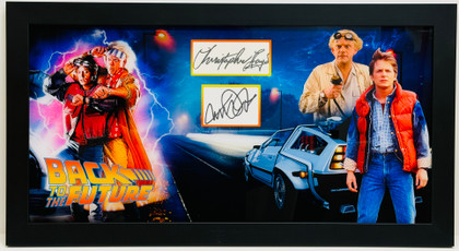 Back to the Future Dual-Signed Display