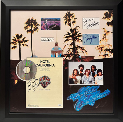 The Eagles “Hotel California” Multi-Signed Display