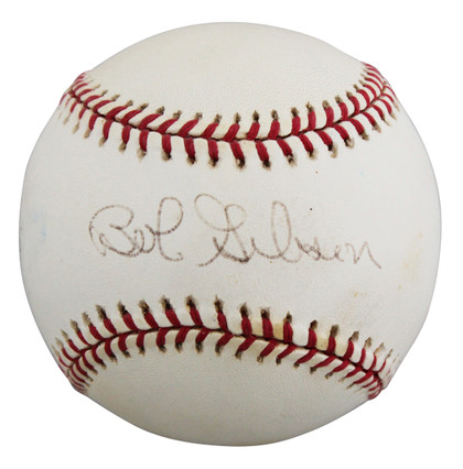 Cardinals Bob Gibson Authentic Signed Leonard Coleman ONL Baseball BAS #BU64207