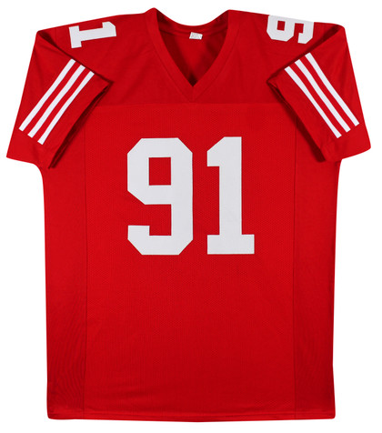 Arik Armstead Authentic Signed Red Pro Style Jersey BAS Witnessed