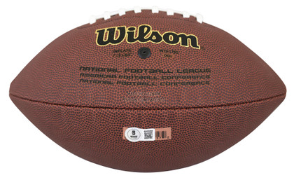 Patriots Ty Law "HOF 2019" Signed Wilson Super Grip Football W/ Case BAS Witness