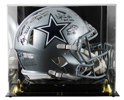 Smith, Dorsett, Parsons, Prescott +1 Signed F/S Speed Proline Helmet w/ Case BAS