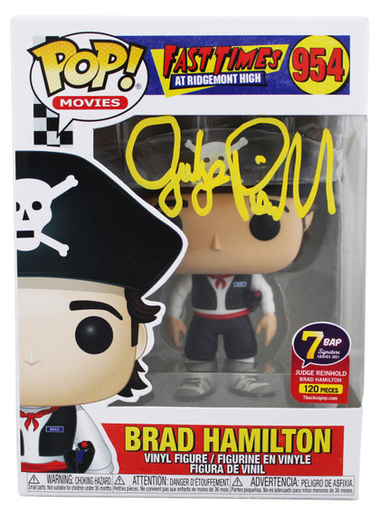 Judge Reinhold Fast Times Signed Brad #954 Funko Pop Vinyl Figure JSA #MM33059