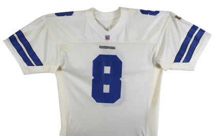 Cowboys Troy Aikman Authentic Signed White Wilson Authentic Jersey BAS #BU55012