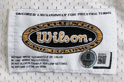 Cowboys Troy Aikman Authentic Signed White Wilson Authentic Jersey BAS #BU55012