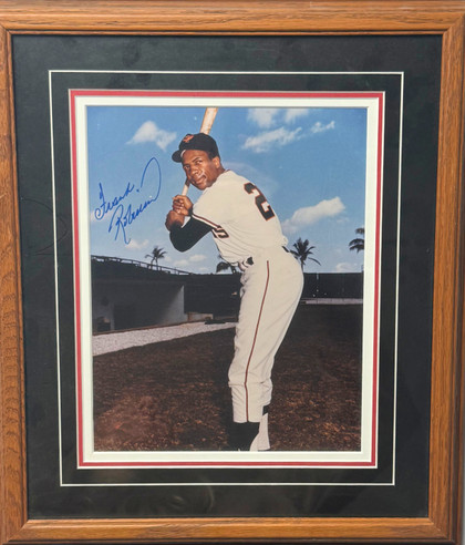 Giants Frank Robinson Signed Framed Photo