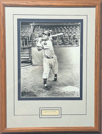 Giants Mel Ott Signed and Framed Photo
