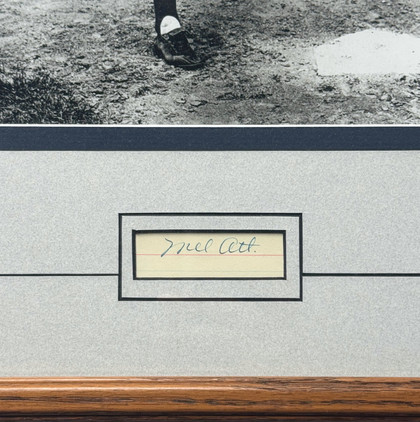 Giants Mel Ott Signed and Framed Photo