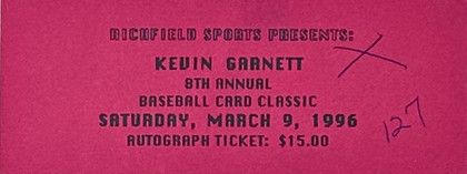 Timberwolves Kevin Garnett Signed Photo