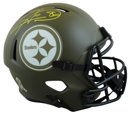 Steelers Hines Ward Signed STS Full Size Speed Rep Helmet W/ Case BAS Witnessed