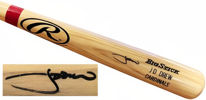 Jd/J.D. Drew Signed Auto Rawlings Big Stick Pro Model Cardinals 34” Baseball Bat – Coa (All Star/ Ws Champ) 