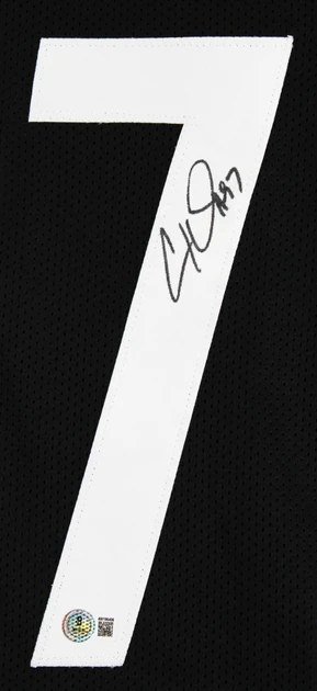Cam Heyward Authentic Signed Black Pro Style Framed Jersey BAS Witnessed
