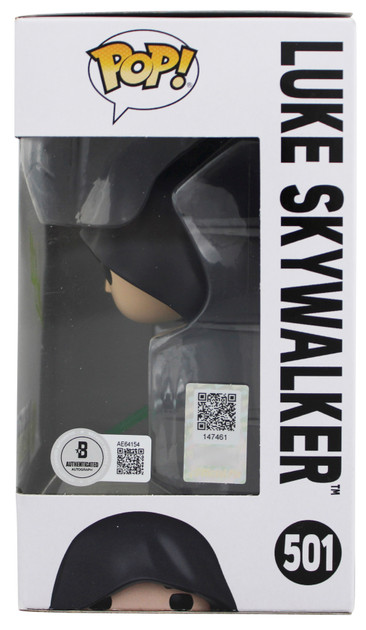 Mark Hamill Star Wars Signed Luke Skywalker #501 Funko Pop Figure BAS #AE64154