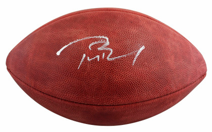 Patriots Tom Brady Signed Official Wilson "The Duke" Nfl Football BAS #AE64156