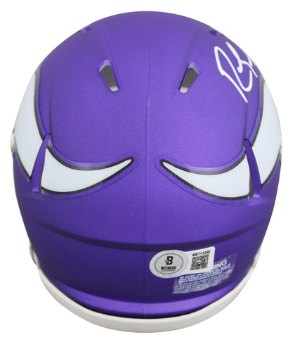 Vikings Randy Moss Authentic Signed Speed Mini Helmet Autographed BAS Witnessed