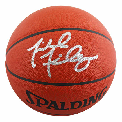 Mavericks Michael Finley Authentic Signed Spalding Basketball BAS #BV01128