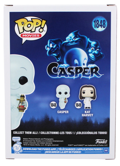 Devon Sawa "Casper" Signed Casper #1848 Funko Pop Vinyl Figure BAS Wit #4W168178