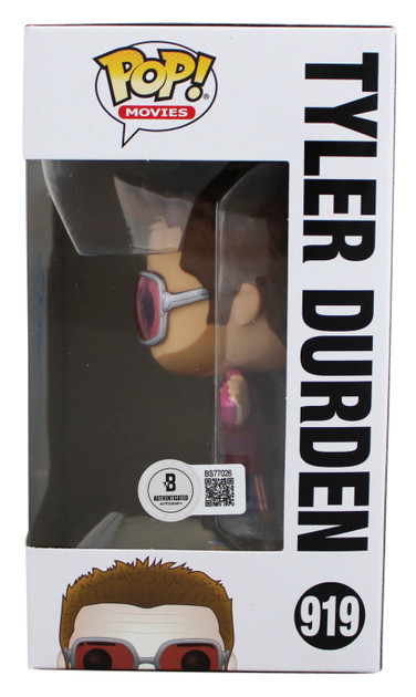 Brad Pitt Fight Club Signed Tyler #919 Funko Pop Vinyl Figure BAS #BS77026