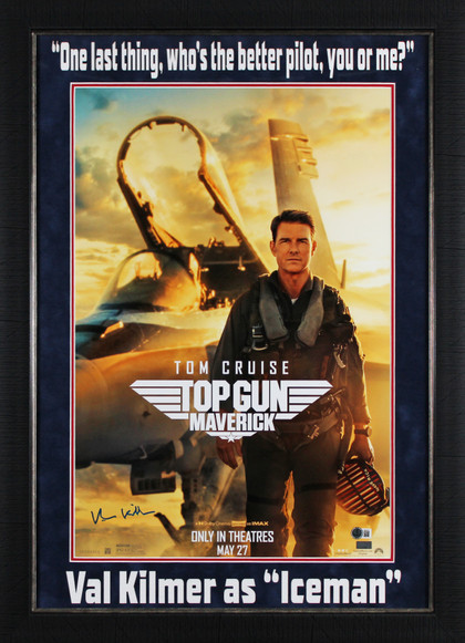Val Kilmer Top Gun: Maverick Authentic Signed 16x24 Photo Autographed BAS