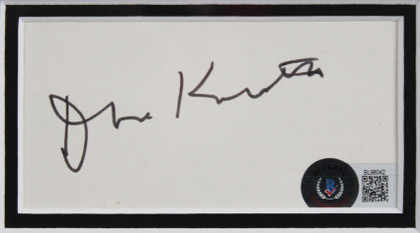 Don Knotts The Andy Griffith Show Signed 3x5 Index Card Framed Display BAS