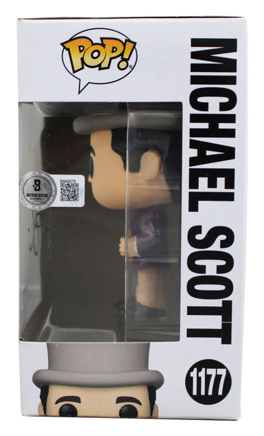 Steve Carell The Office Signed Michael Scott #1177 Funko Pop Vinyl Figure BAS