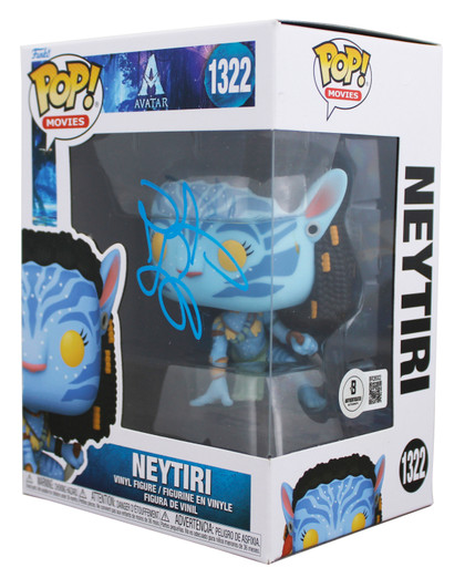 Zoe Saldana Avatar Signed Neytiri #1322 Funko Pop Vinyl Figure BAS #BR26002