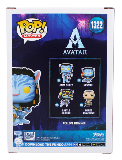 Zoe Saldana Avatar Signed Neytiri #1322 Funko Pop Vinyl Figure BAS #BR26002