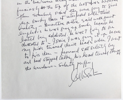 William Shatner Signed 7.25x10.5 1 Page Essay on Personal Letterhead BAS #A71925