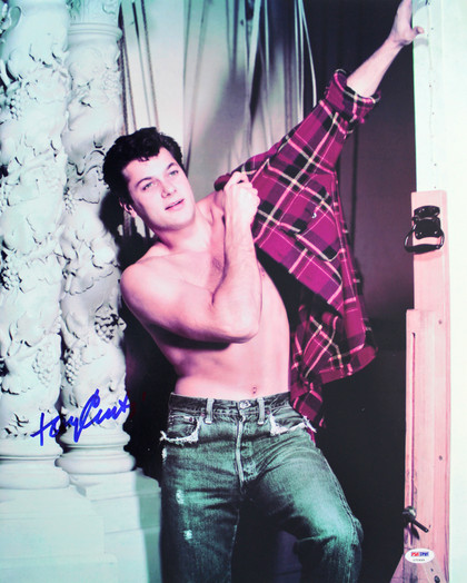 Tony Curtis Authentic Signed 16x20 Photo Autographed PSA/DNA #U70499