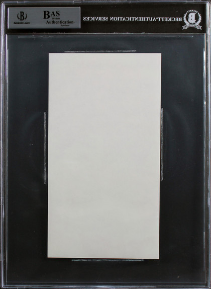 Gisele Bundchen Authentic Signed 4.5x8.5 Cut Signature BAS Slabbed Version 1