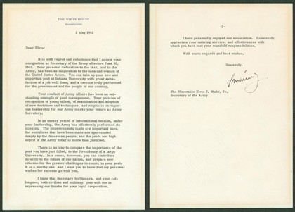 John F. Kennedy Signed 7x10.25 1962 2 Page Letter On White House Letterhead BAS