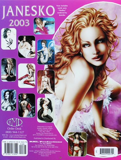 Jennifer Janesko Authentic Signed 2003 16 Month LE Art Calendar BAS #BA74096