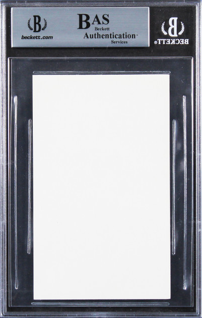 Joni Mitchell Authentic Signed 3x5 Index Card Autographed BAS Slabbed 3