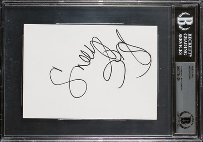 Snoop Dogg Rapper & Actor Authentic Signed 4x6 Index Card BAS Slabbed