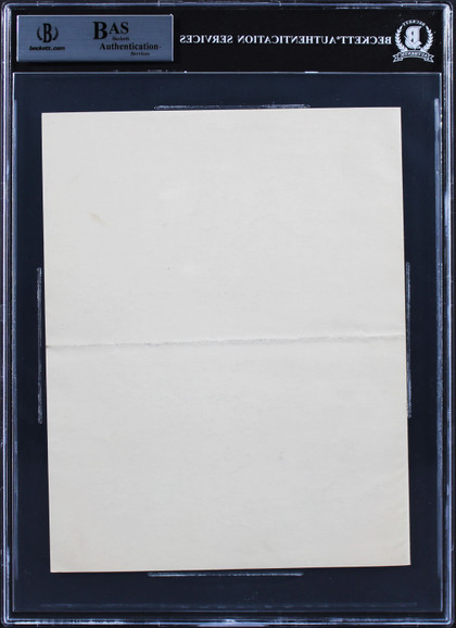 Woodrow Wilson Signed 7x8.75 1914 Letter On White House Letterhead BAS Slab 3