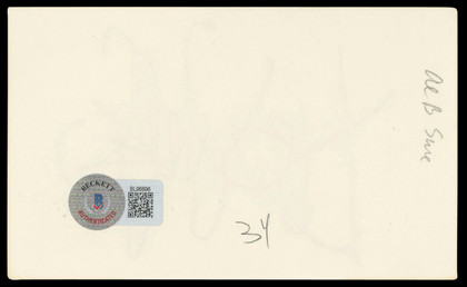 Al B. Sure Authentic Signed 3x5 Index Card Autographed BAS #BL96896