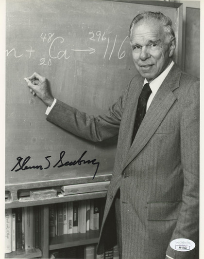 Glenn Seaborg Chemist Authentic Signed 8x10 Photo Autographed JSA #AX48127
