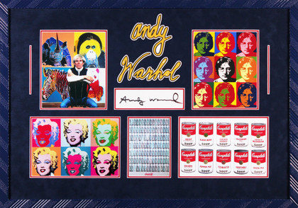 Andy Warhol Authentic Signed & Framed 2.5x7.5 Cut Signature BAS #AB76865