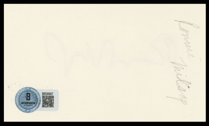 Ronnie Milsap Musician Authentic Signed 3x5 Index Card Autographed BAS #BR26807
