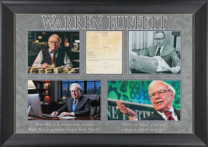 Warren Buffett Signed 8.5x11 Framed Letter On Berkshire Hathaway Letterhead BAS