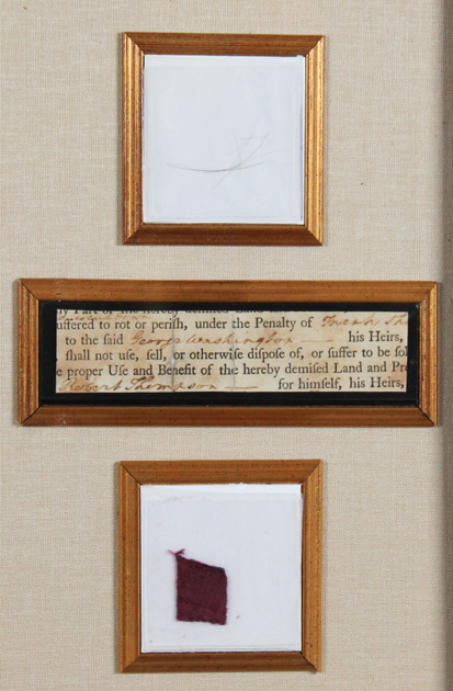 George Washington Signed 1x4.5 Cut Signature Framed Display JSA #Y18072