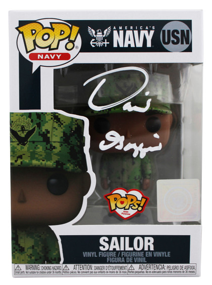 David Goggins Signed Sailor #USN Funko Pop Vinyl Figure w/ White Sig BAS