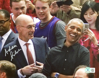 NBA Adam Silver Authentic Signed 8x10 Horizontal Photo Autographed BAS 3