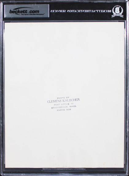 Norman Rockwell "Sincerely" Authentic Signed 8x10 Photo Autographed BAS Slabbed