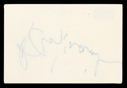 Barry Manilow Musician Authentic Signed 3x5 Index Card Autographed BAS #BT03668