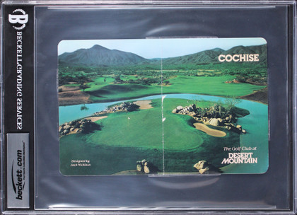 Michael Jordan Signed The Golf Club At Desert Mountain Scorecard BAS Slabbed 2